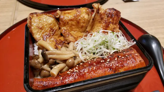 豚肉及鰻魚雙拼飯