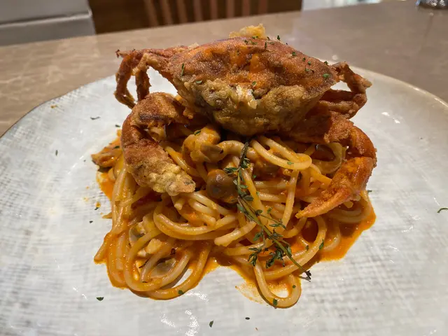 軟殼蟹蕃茄意粉