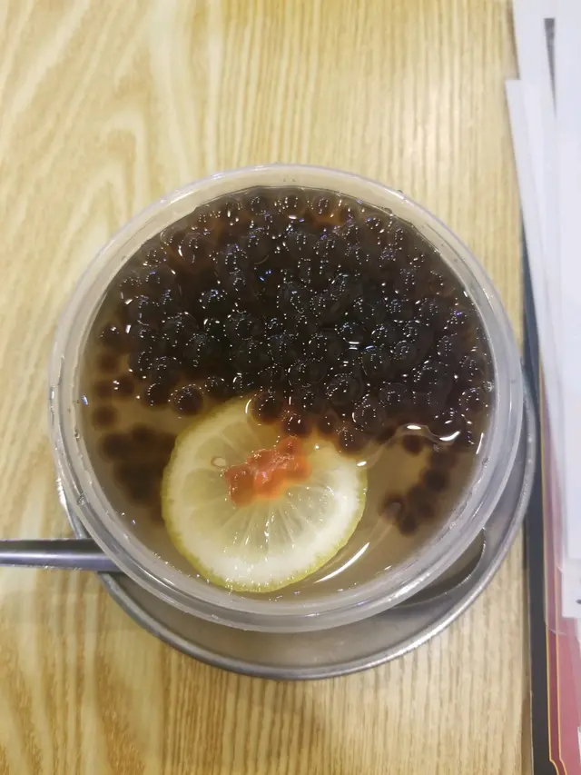 黑糖珍珠檸檬愛玉