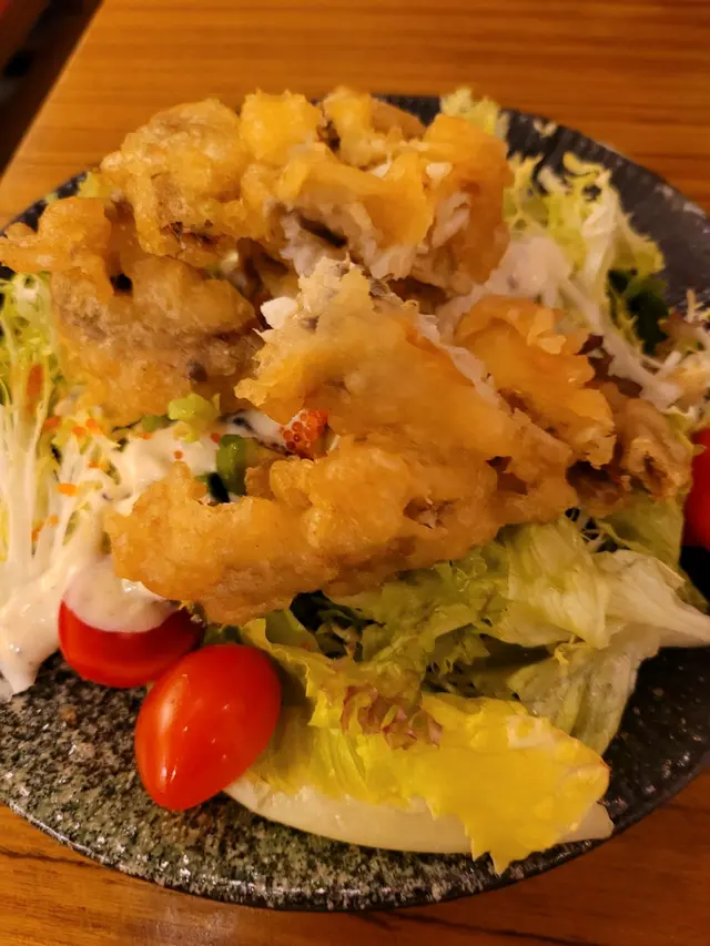 軟殼蟹沒調味, 沙拉無誠意