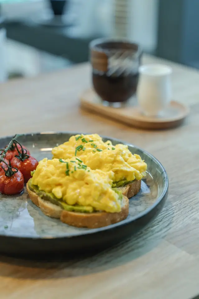 Avocado and Scrambled Egg Toast