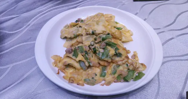 涼瓜肉鬆煎蛋角