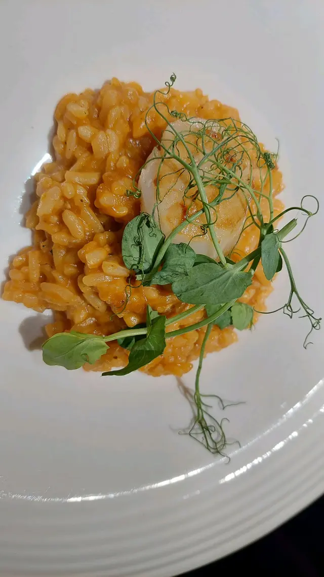 香煎北海道帶子龍蝦汁燴意大利飯