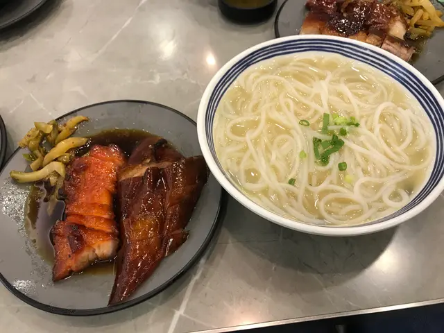 大壹燒鵝拼叉燒瀨粉 