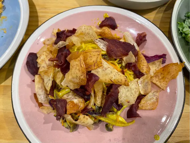 葡式紫薯芋頭片意粉