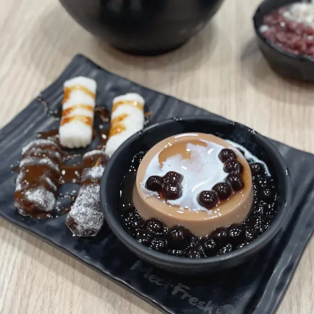 Q麻糬奶茶布丁拼盤