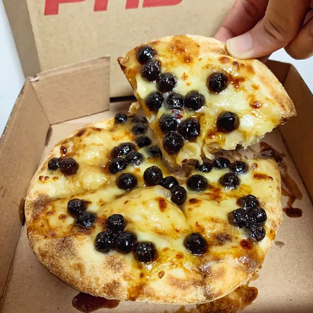 黑糖珍珠奶茶pizza
