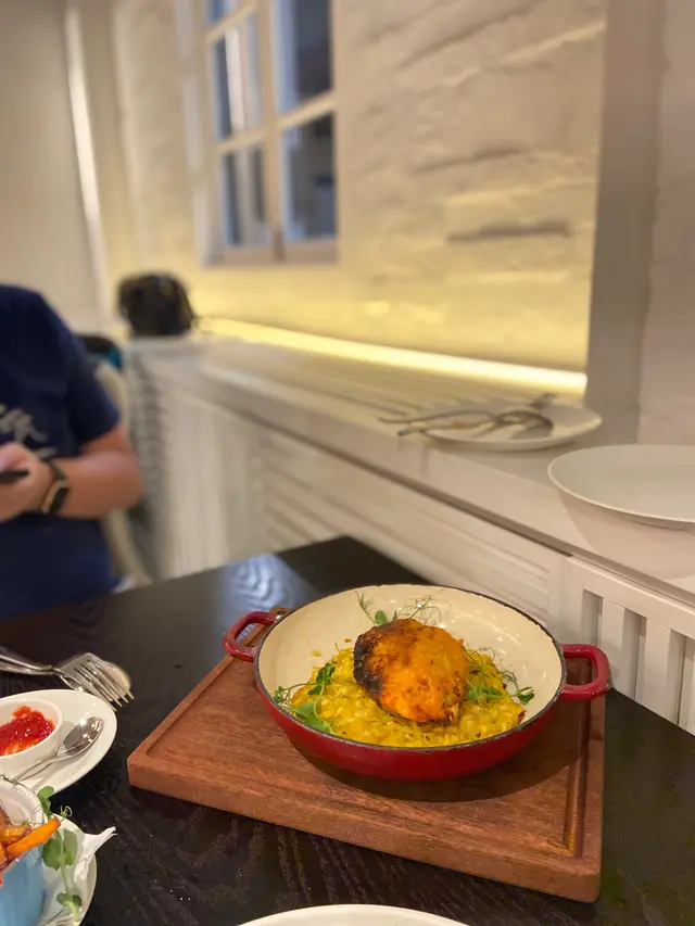 焗法國麵包蟹殼燴南瓜意大利飯
