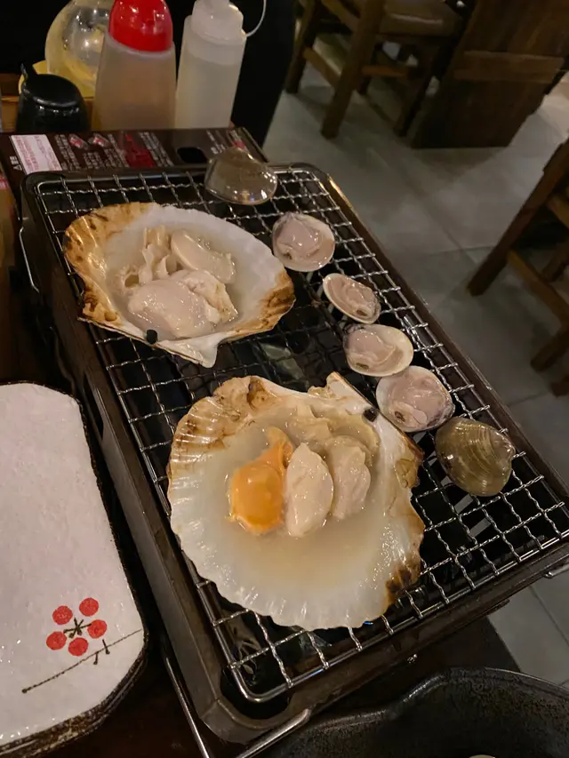 蜆仔好甜，扇貝過熟