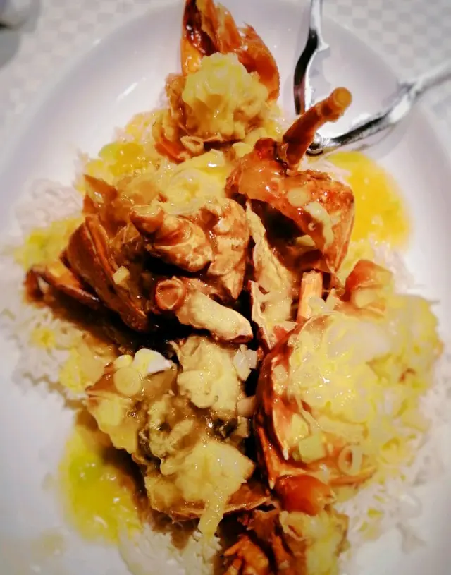 上湯龍蝦煎米粉底