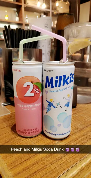 Peach and Milkis Soda Drink 🧃🧃🧃