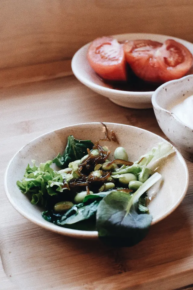 前菜水果乳酪 枝豆水雲沙津 北海道七星米