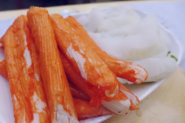 松葉蟹柳 & 鮮柏葉