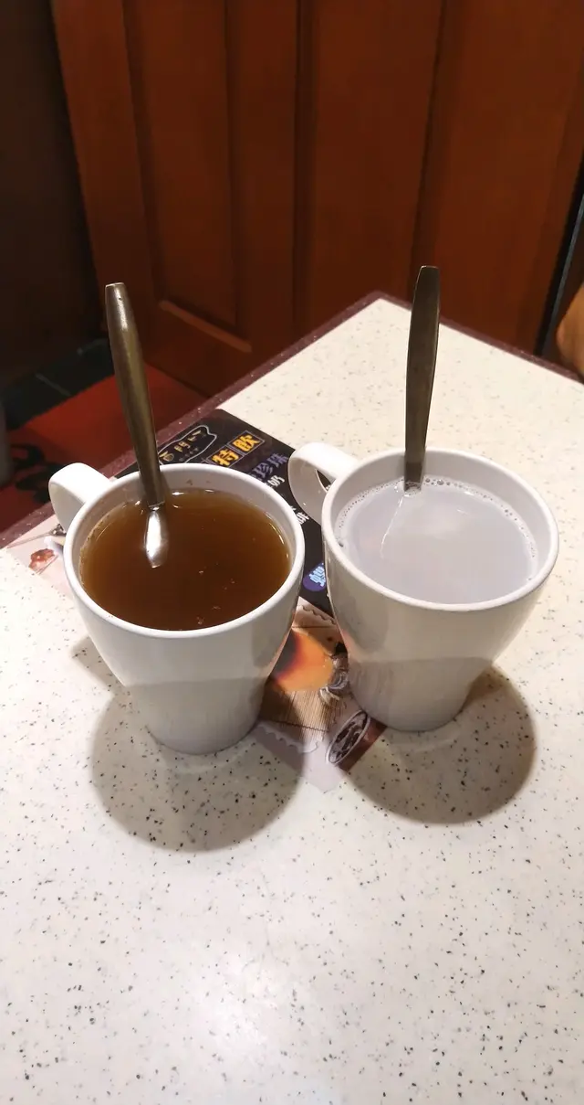 熱蜂蜜薑母茶,熱香芋奶茶