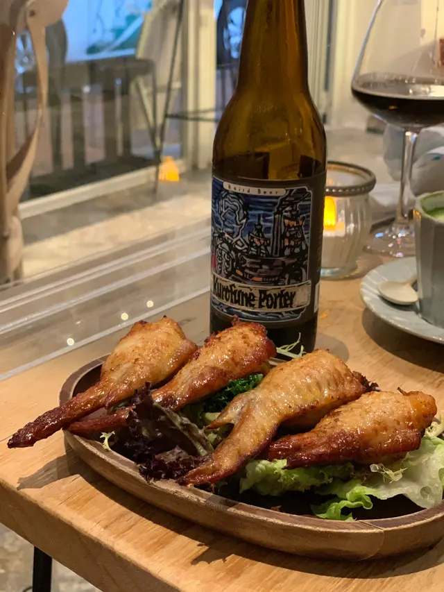 芝士蘑菇釀雞翼