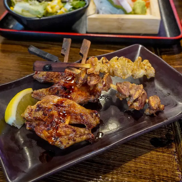 鹽燒雞皮, 鹽燒雞腎, 汁燒雞翼