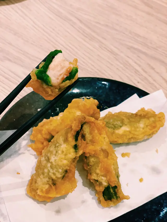 秋葵蝦肉天婦羅