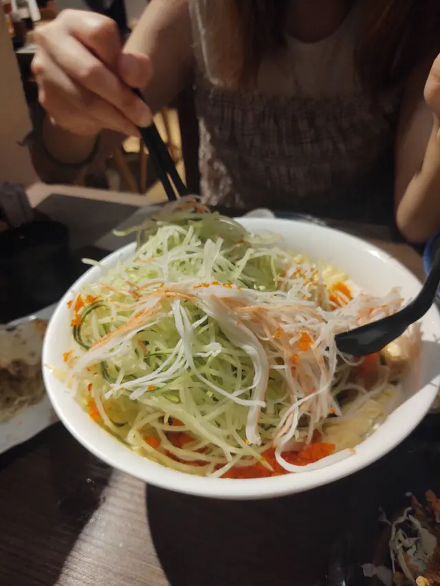 蟹籽沙律