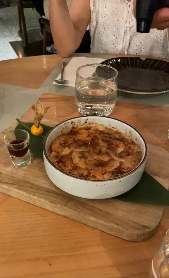 Banana creme brulee