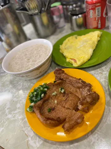 蔥油炸豬扒