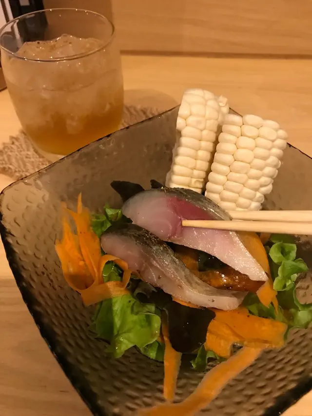 鯖魚刺身北海道生粟米