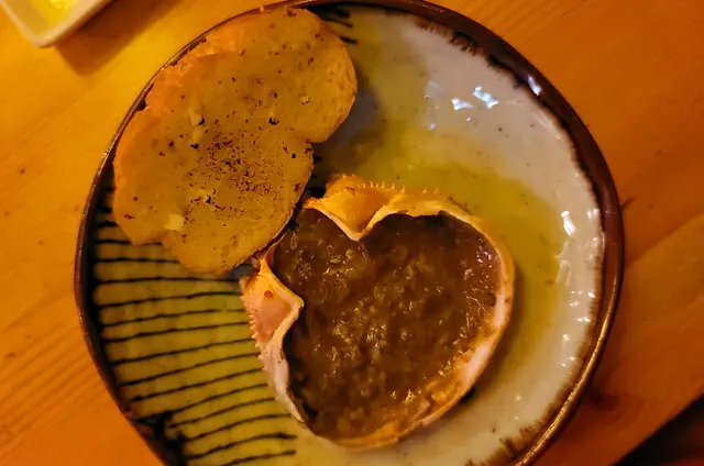 蟹味噌甲羅燒