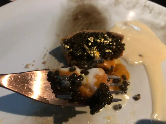 Caviar and Uni Tart