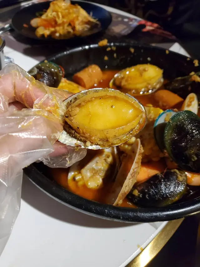鮑魚清理得很乾淨!