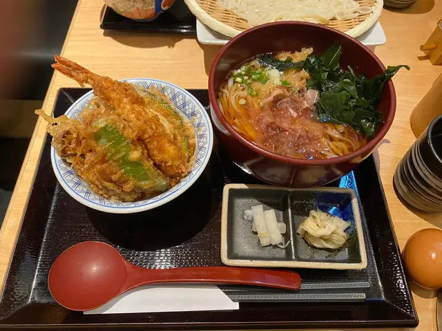 迷你天丼&稻庭烏冬（溫）