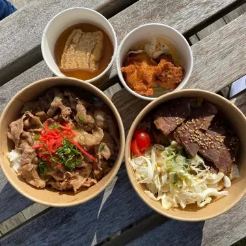 特盛牛肉丼+厚揚豆腐