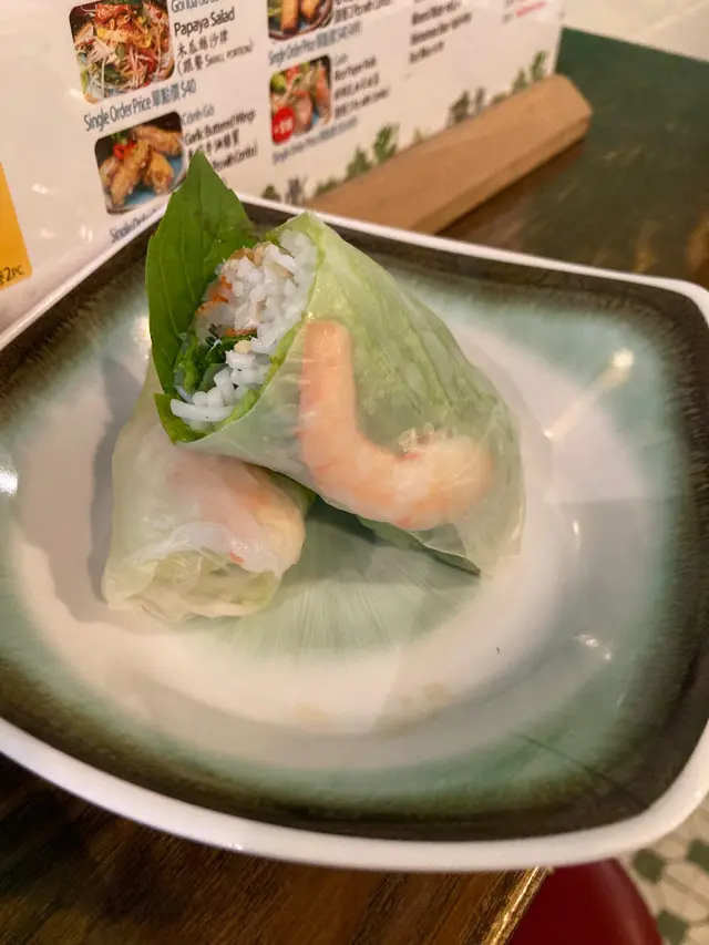 鮮蝦扎肉米紙卷