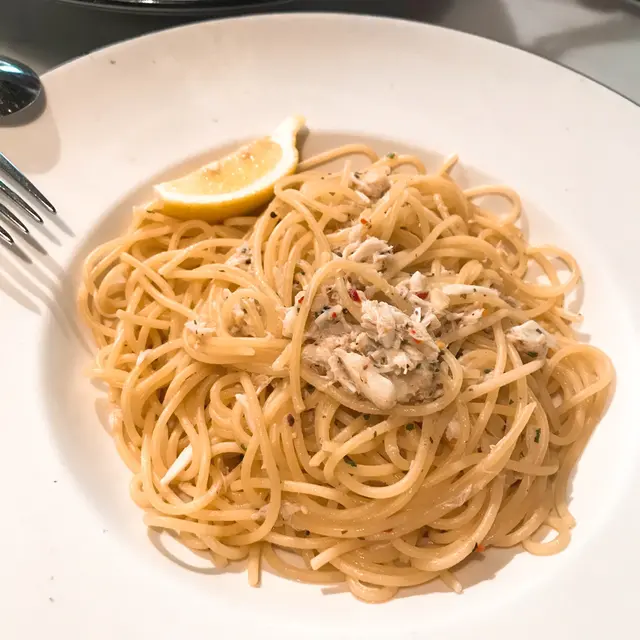 蟹肉白酒汁意粉