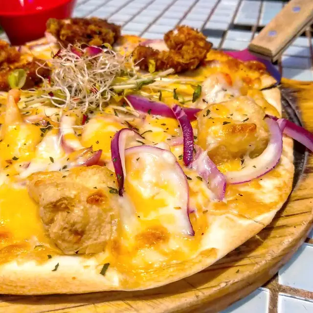 龍蝦汁大蝦豆卜比薩