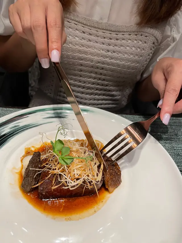 香蔥京蔥汁柔煎日本A4和牛配粉絲