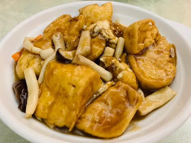 鮮雜菌乾燒豆腐