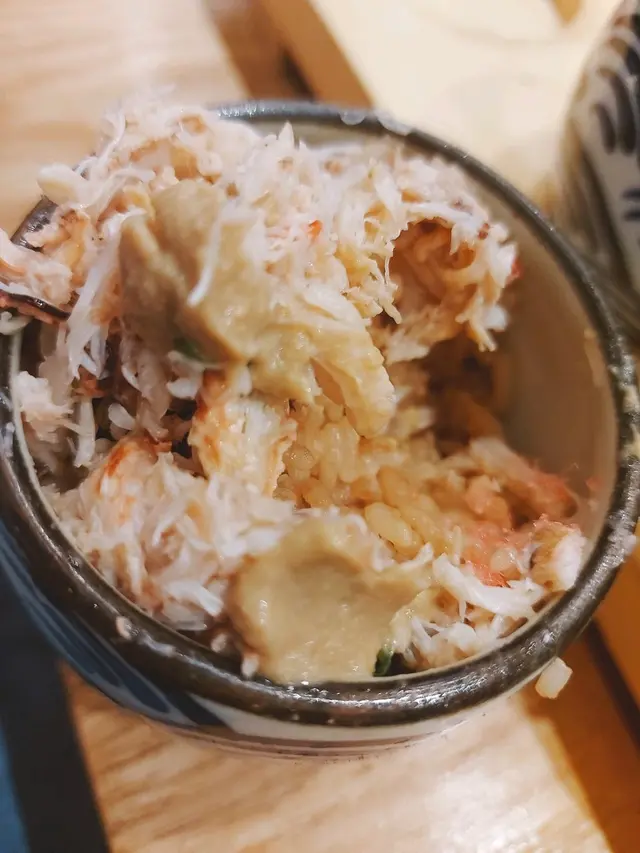 三色丼(蟹膏+蟹肉飯)