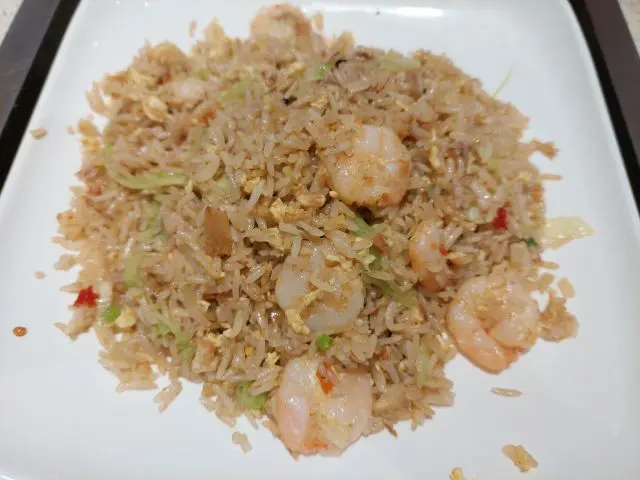 下午茶餐的泰式三蝦炒飯
