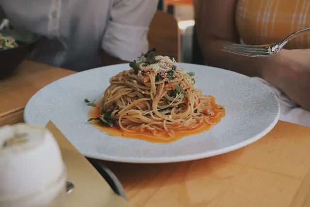 Chilli crab pasta