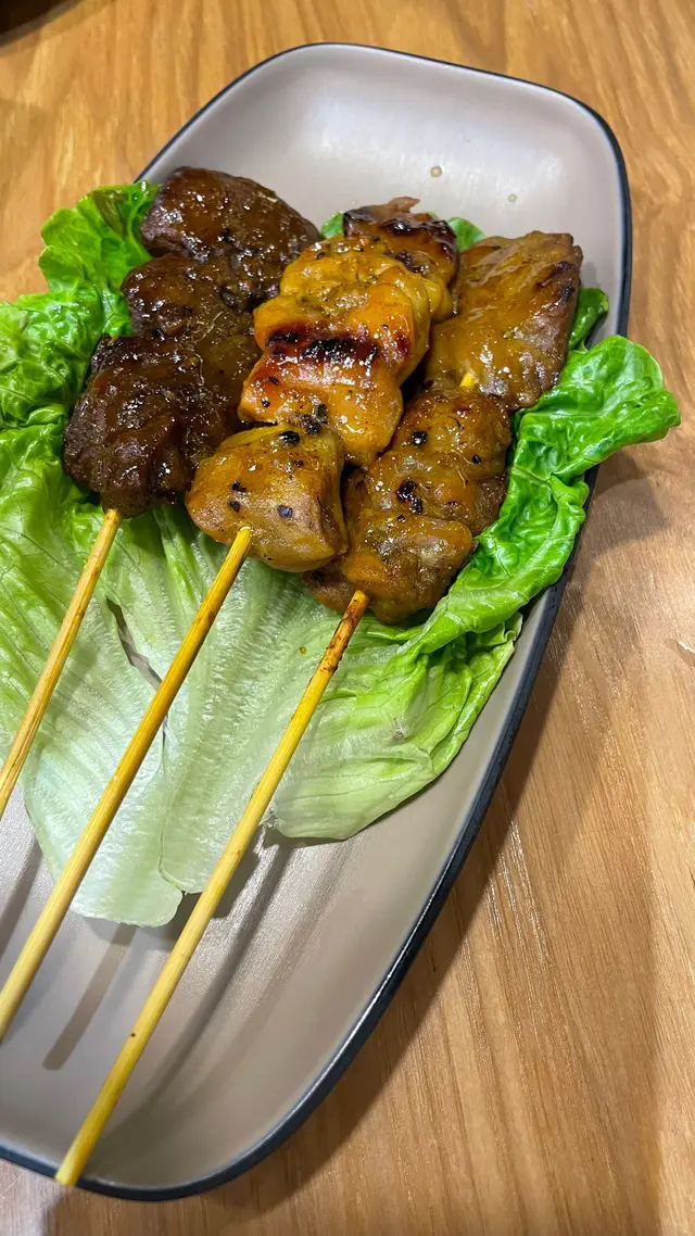 串燒三串(雞/猪/牛）