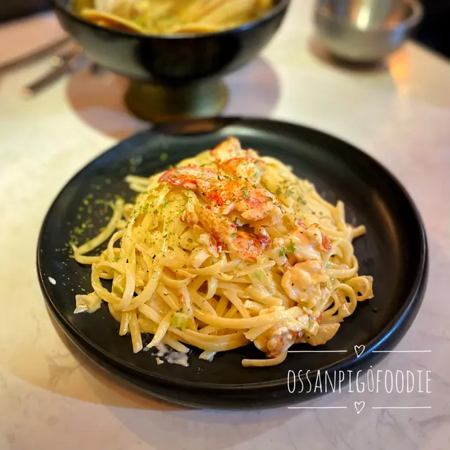 燴龍蝦忌廉意粉 - 細