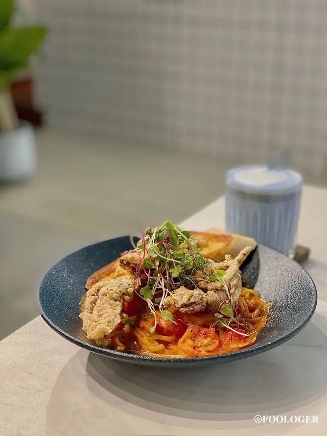 軟殼蟹番茄忌廉汁扁意粉