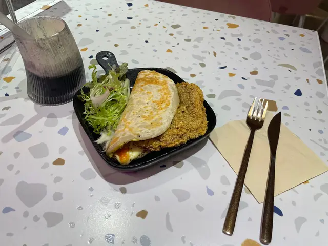 炸排骨拉絲蛋餅