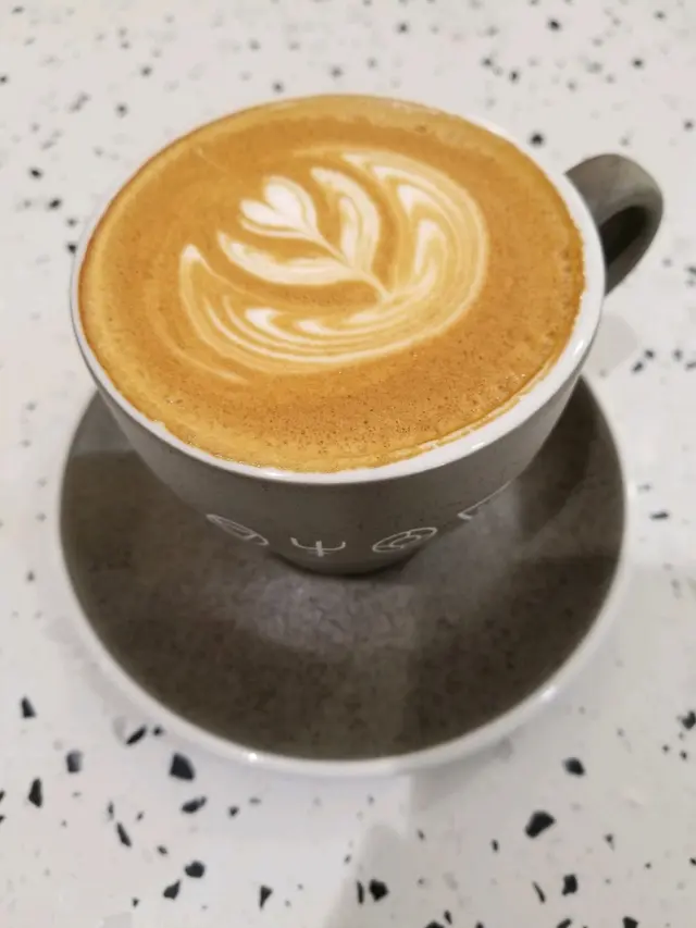 鮮奶咖啡 (熱, 大)