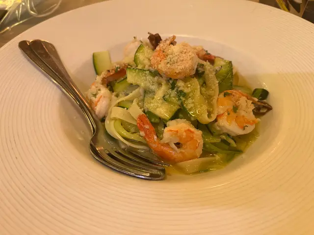 成碟水,麵無味,蝦有6-7隻,收費好似around$140