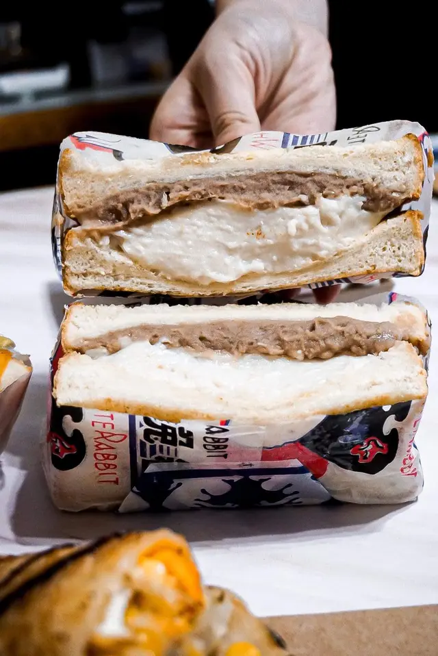 芋泥白兔糖麻糬吐司