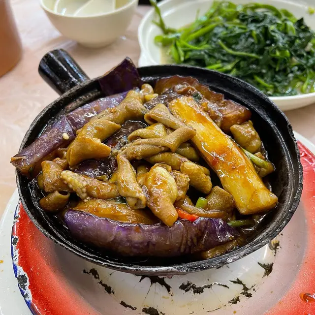 茄子鵝腸煲