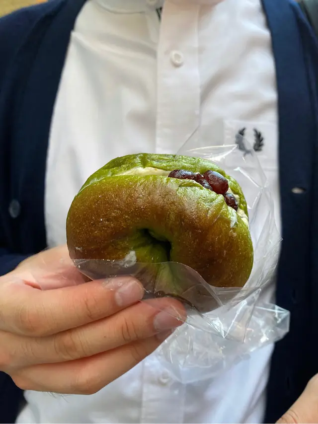 抹茶紅豆貝果