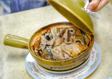 豬膶黃鱔飯