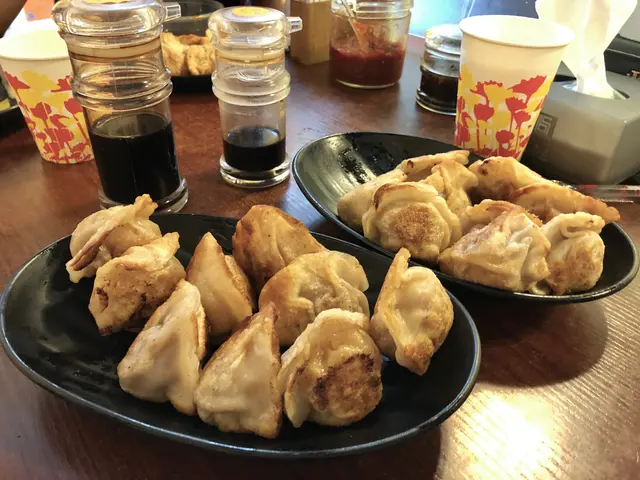 煎鮮蝦韭黃豬肉餃