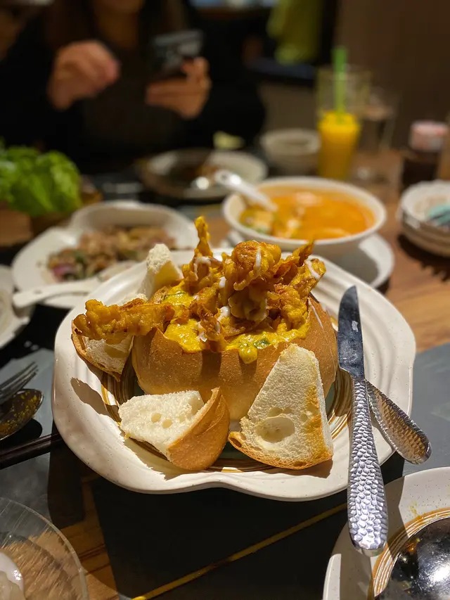 麵包焗咖喱軟殼蟹